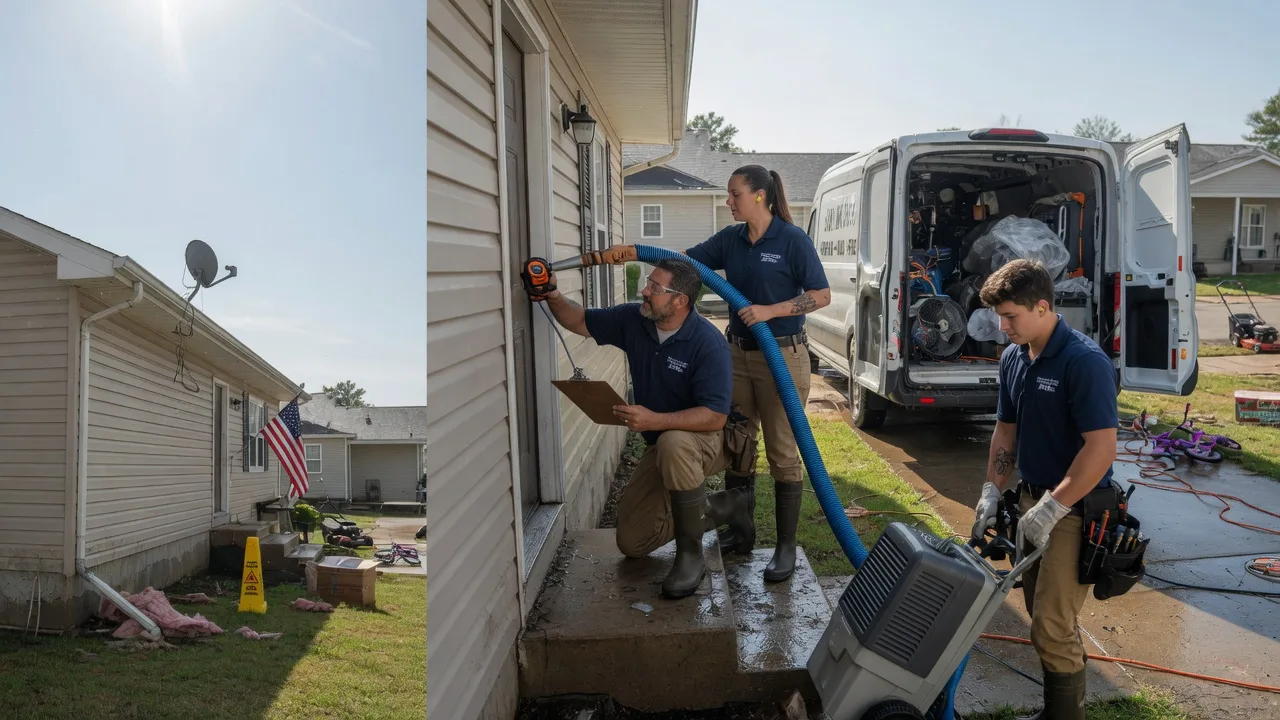 Ceiling Water Damage Restoration in Yorkville, OH near me